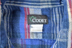 Vintage 1990's Codet Plaid Button Up Western Shirt Made In USA