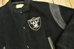 Vintage 1990's Oakland Raiders Leather Letterman Jacket