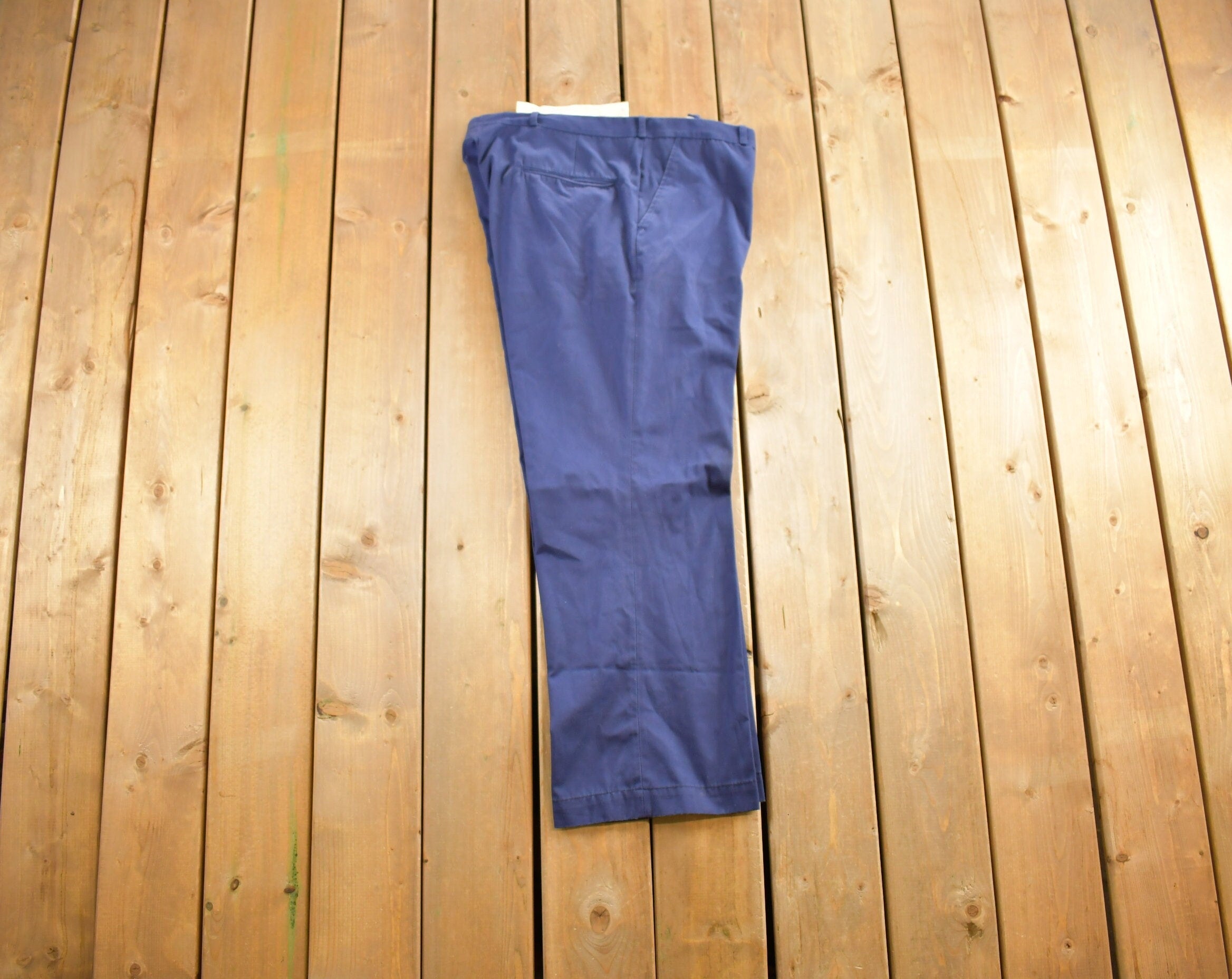 Vintage 1980s Blue Slacks Size 38x30