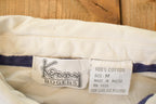 Vintage 1990s Kenny Rogers Quarter Button Rugby Shirt Men's M / Preppy Button Up / 90's Dress Shirt