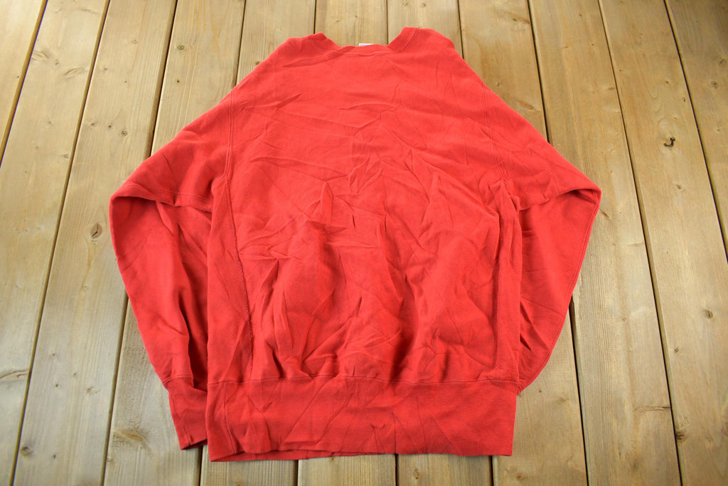 Vintage 1990s University of Wisconsin Hockey Champion Reverse Weave Crewneck Sweatshirt