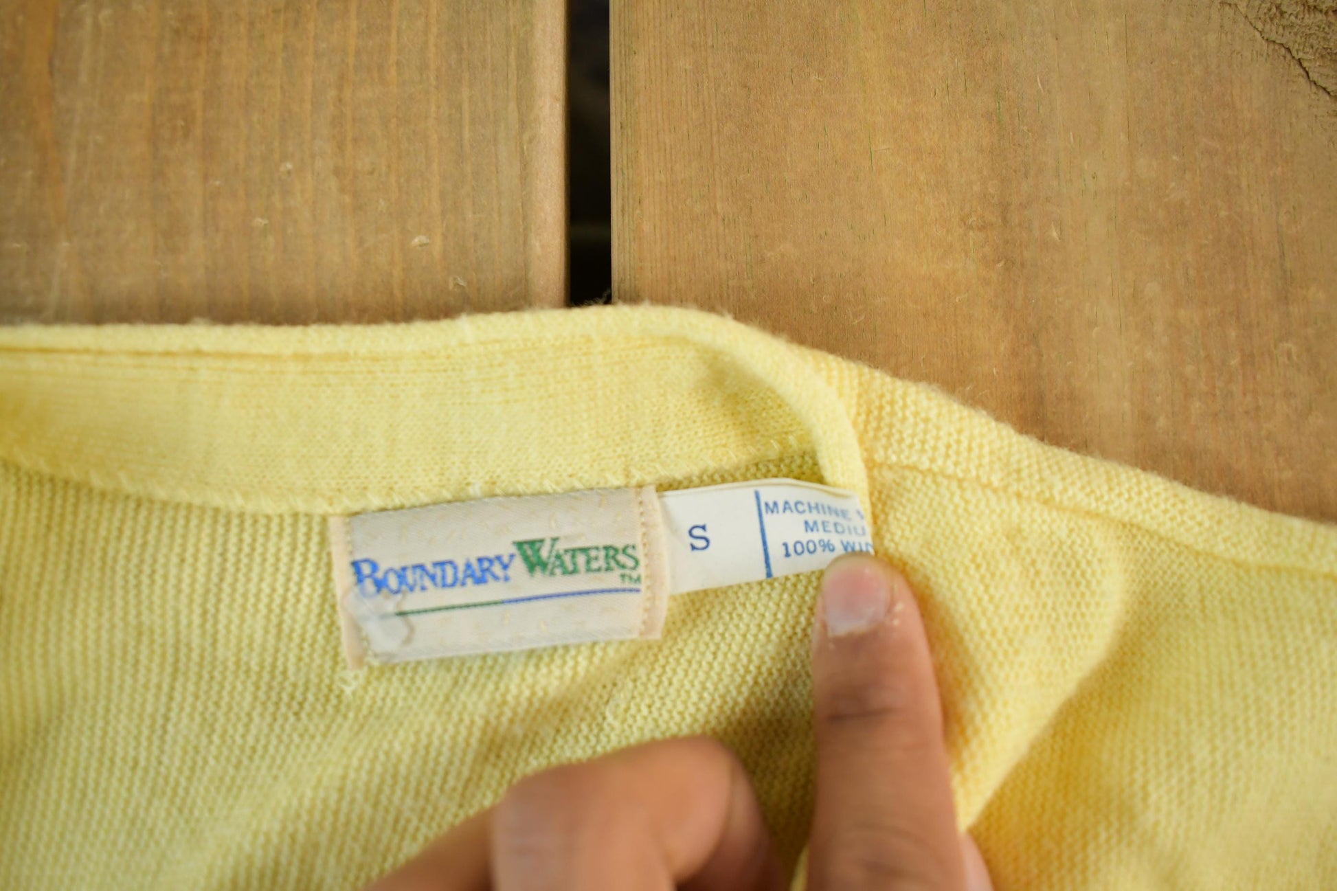 Vintage 1990s Boundary Waters Knit Cardigan Sweater Adult Small