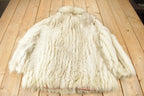 Vintage 1980s Arctic Fox Fur Coat Size 16