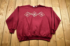 Vintage 1990s Floral Graphic Crewneck Sweater