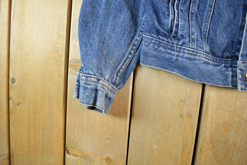 Vintage 1980s Lee Denim Jean Trucker Jacket Men's Small