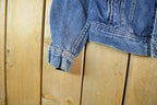 Vintage 1980s Lee Denim Jean Trucker Jacket Men's Small