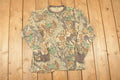 Vintage 1990s Camo Gear Collection Realtree Camo AOP Graphic Print Crewneck Shirt Mens L