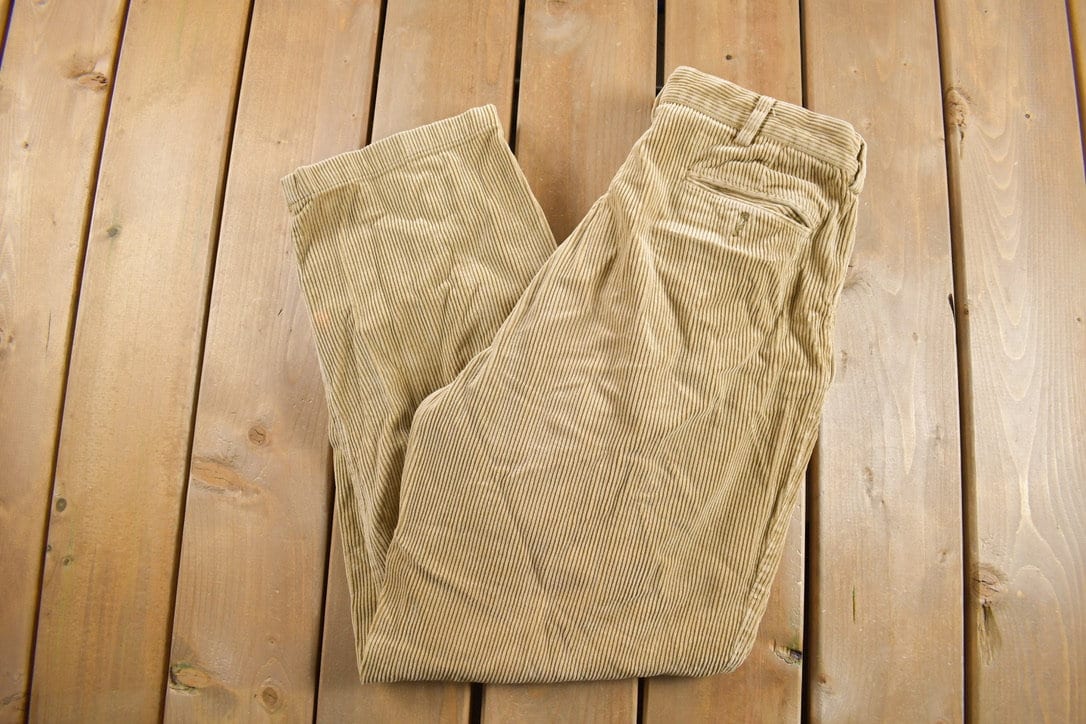 Vintage 1990's Polo Ralph Lauren Corduroy Trousers 32 x 28