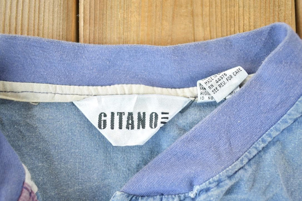 Vintage 1990s Gitano Unique Souvenir Colour Block Crewneck Sweatshirt Made In USA