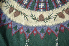 Vintage 1990s St. John's Bay Knit Abstract Pattern Crewneck Sweater Women's Small