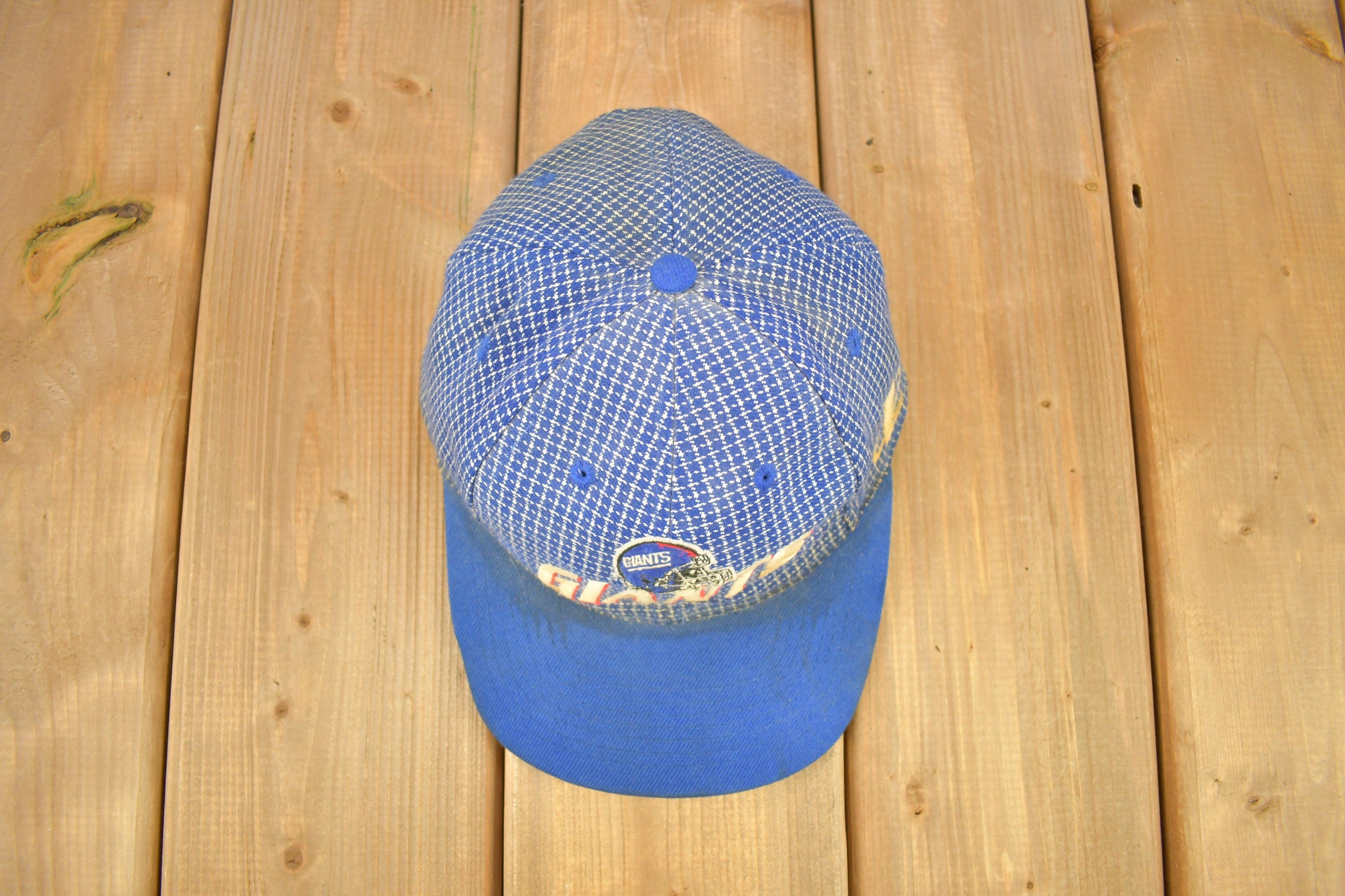 Vintage 1990s New York Giants NFLLogo Athletic Strap Back Hat