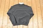 Vintage 1990s Morning Sun Cute Snowman Family Collared Crewneck Sweatshirt Men's L