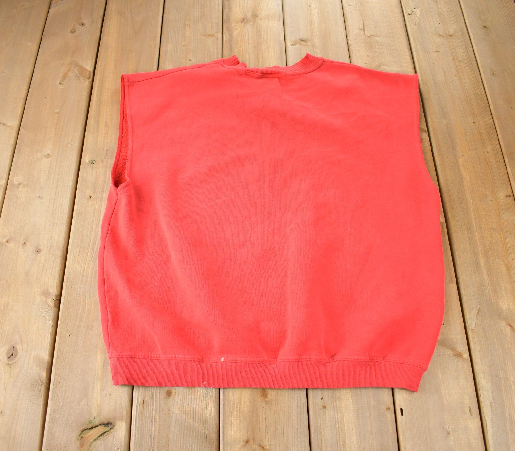 Vintage 1990s Fila Tank Top Crewneck Sweatshirt Made In Canada