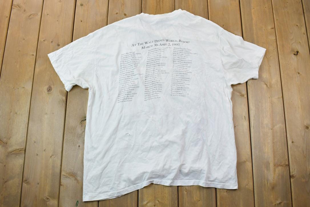 Vintage 1995 Florida Americheer Open Lake Buena Vista Souvenir T-Shirt