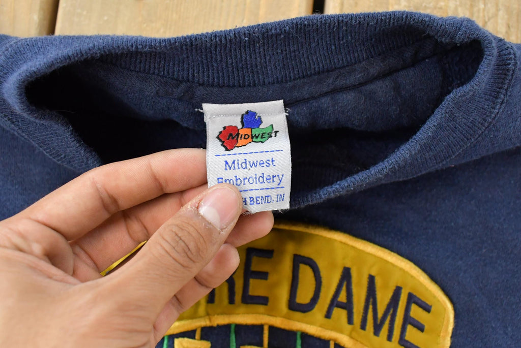 Vintage 1990s Notre Dame Fighting Irish Crewneck Sweatshirt Men's Large