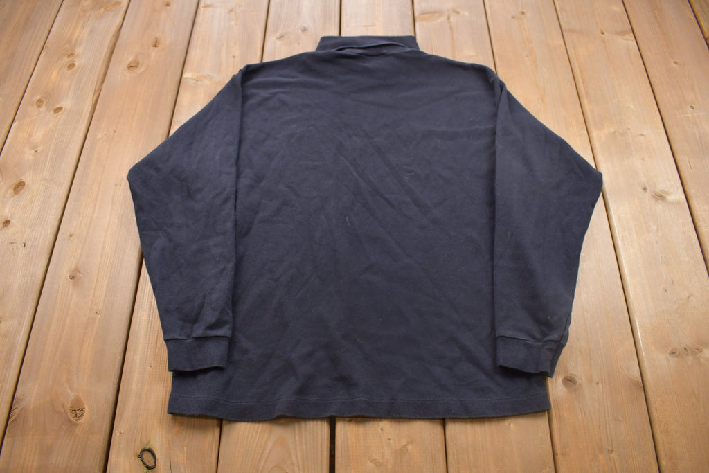 Vintage 1990s Key Elements Turtleneck Long Sleeve Shirt