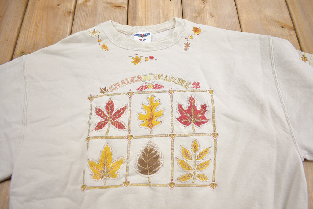 Vintage 1990s Shades Of Seasons Cute Crewneck Sweater