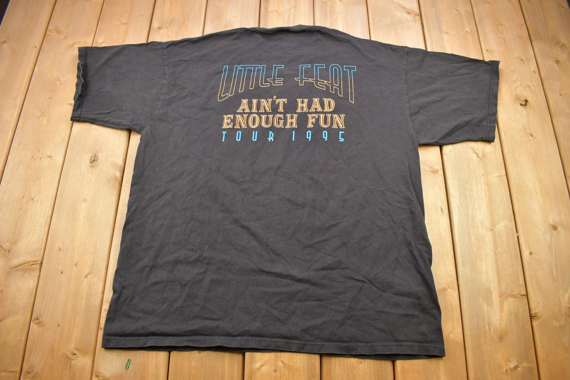 Vintage 1995 Little Feat Aint Had Enough Fun Tour Band T-Shirt Tultex