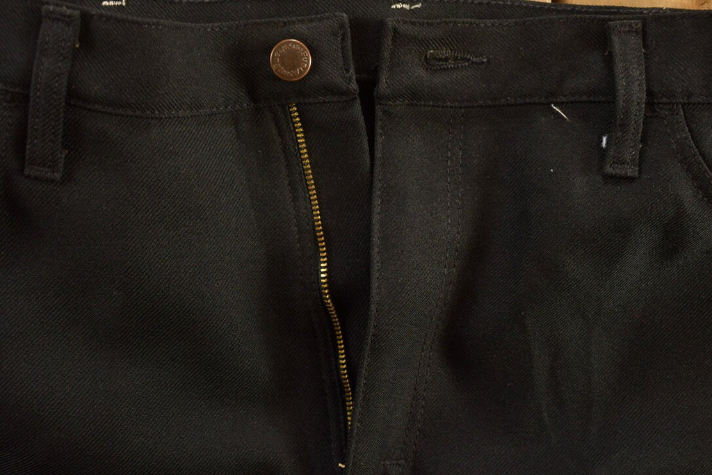 Vintage 1990's Wrangler Black Polyester Pants 38 x 29