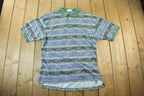 Vintage 1990s IZOD All Over Graphic Print Shirt