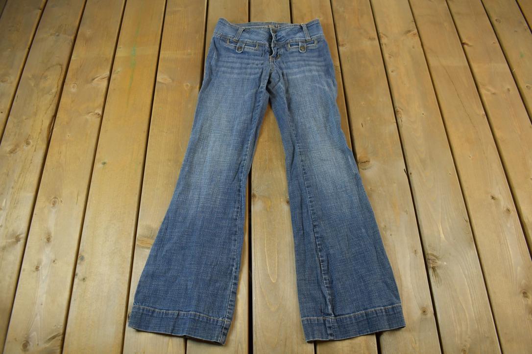 Vintage 2000s Hydraulic Low Waisted Boot Cut Denim Jeans Size 26 x 30