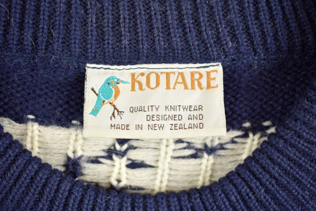 Vintage 1990s Kotare Farm Themed Knit Crewneck Sweater