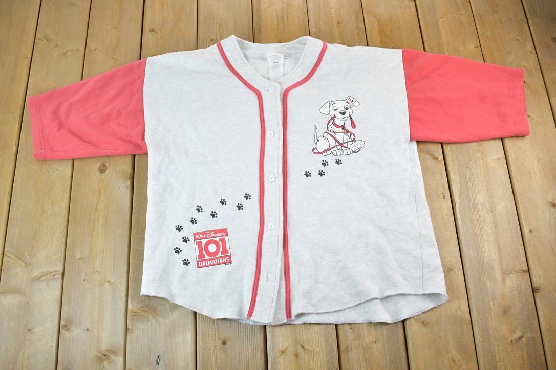 Vintage 1990s 101 Dalmatians Disney Cartoon Promo Button Up T-Shirt