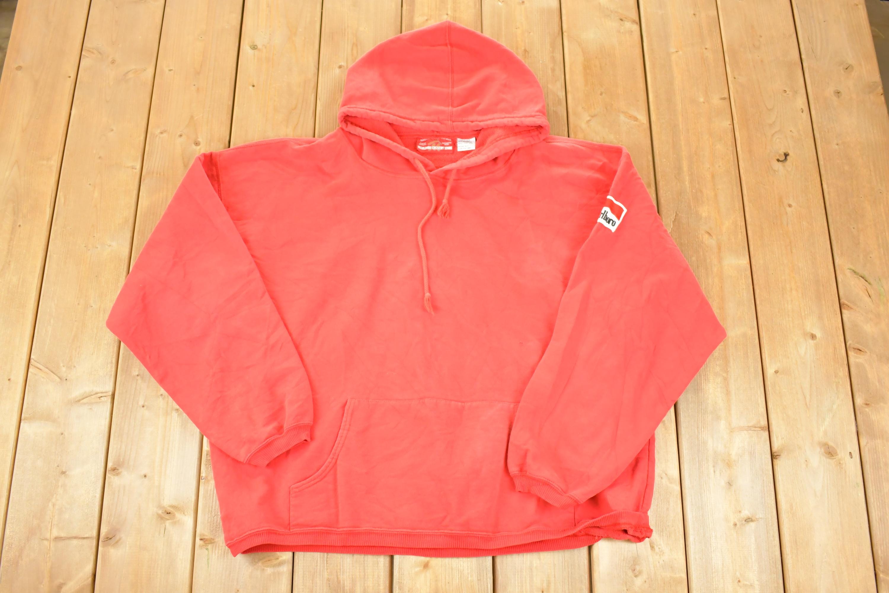 Vintage 1990s Marlboro Country Store Rare Hoodie Sweatshirt Men's XL