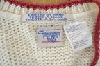 Vintage 1990s Huntington Ridge Hand Knit Crewneck Button Up Sweater Vest