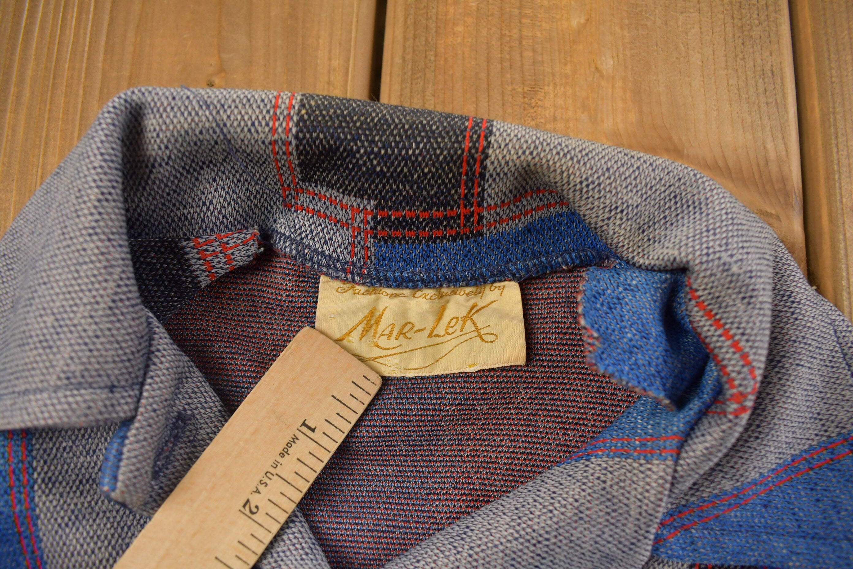 Vintage 1970s Mar-Lek Patterned Button Up Shirt