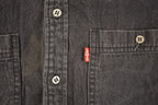 Vintage 1990's Levis Denim Button Up Shirt Men's M / 90's Preppy Style / Boxy Fit levi