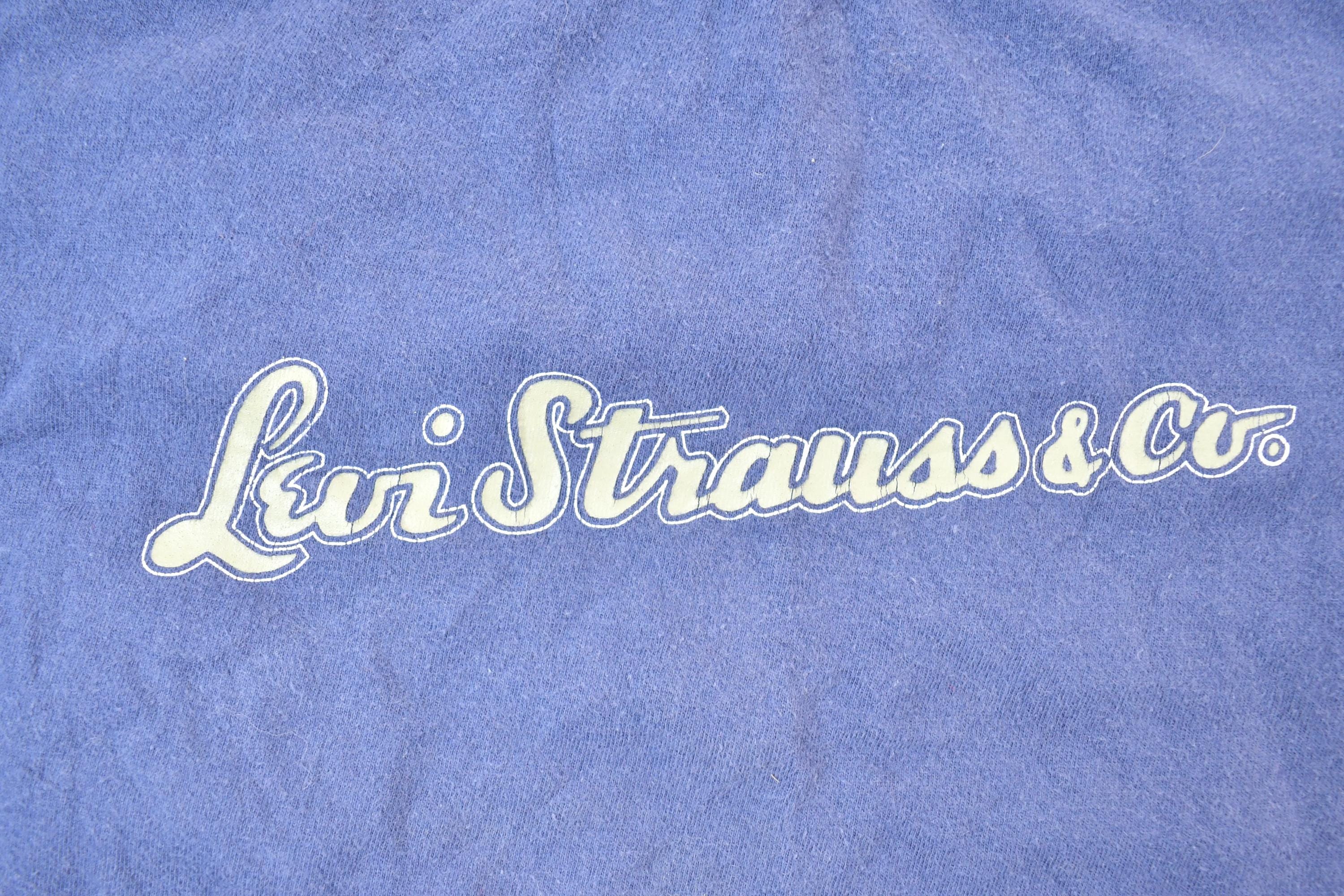 Vintage 1990s Levi Strauss Graphic Logo T-Shirt