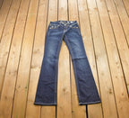 Vintage Y2K Miss Me Bedazzled Low Rise Jeans Size 26x31