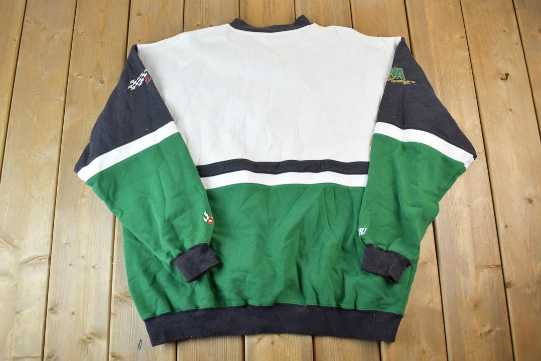 Vintage 1990s Nascar Interstate Batteries Racing Joe Gibbs 18 Crewneck Sweatshirt