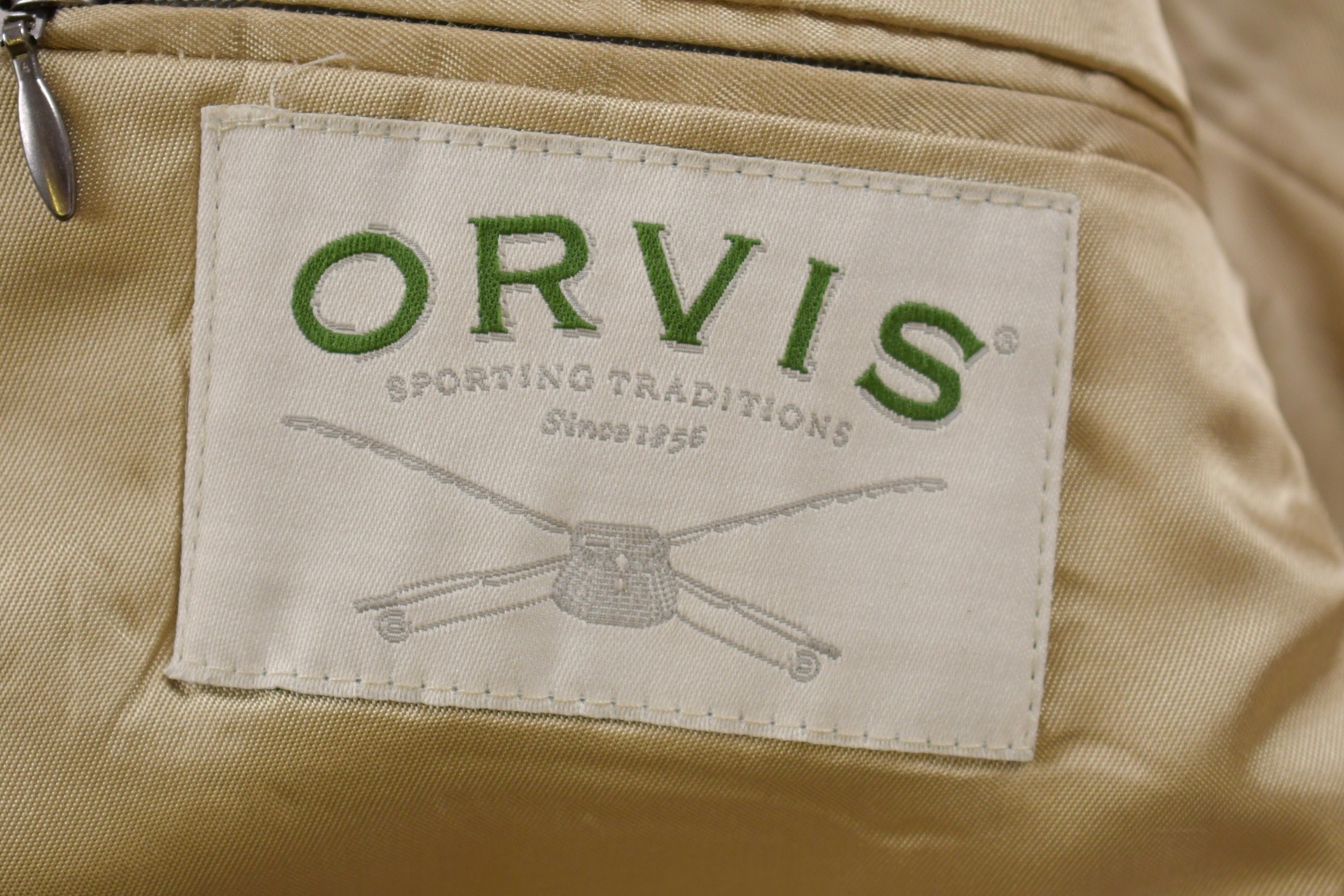 Vintage 1980s Orvis Herringbone Blazer Button Up Shirt