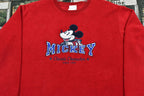 Vintage 1990s Mickey Mouse Disney Embroidered Crewneck
