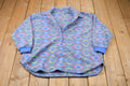 Vintage 1990s Half Button Up Aztec Print Fleece Sweater