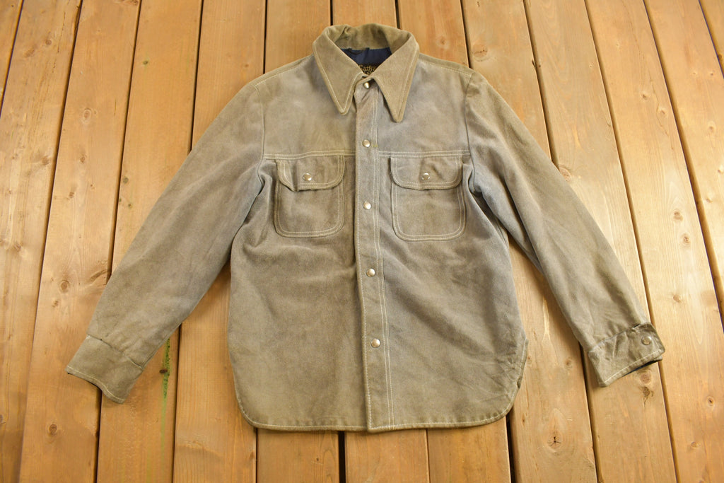 Vintage 1980s Sears The Leather Shop Leather Jacket
