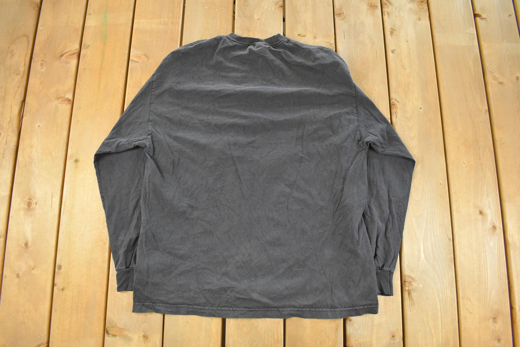 Vintage 1990s Skull Biker Long Sleeve T Shirt Men's XL