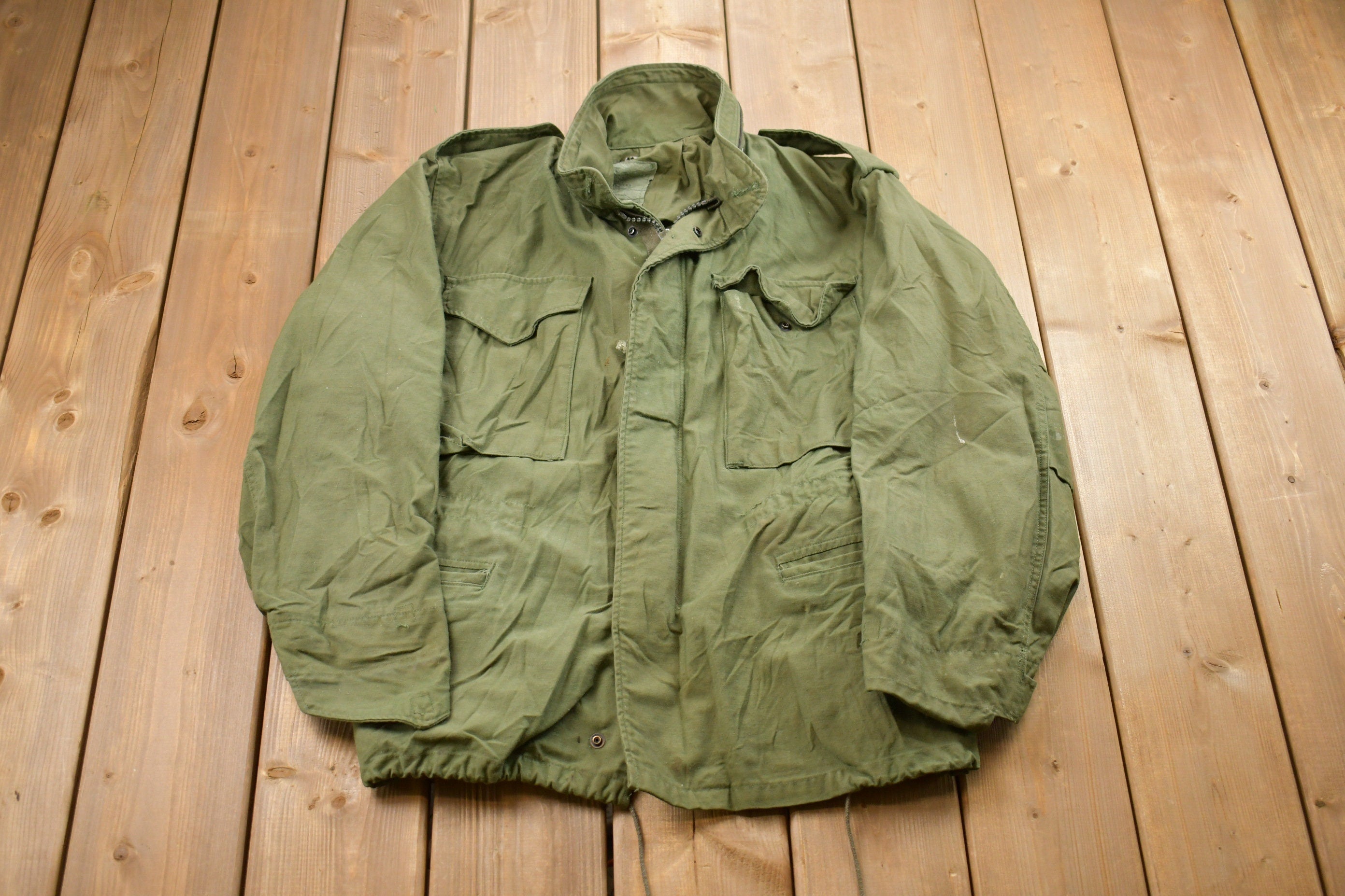 Vintage 1987 Army Military Field Jacket