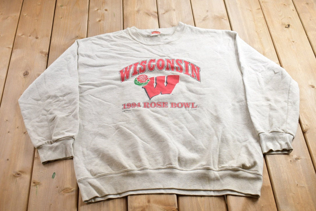 Vintage 1994 Rose Bowl University Of Wisconsin Collegiate Crewneck