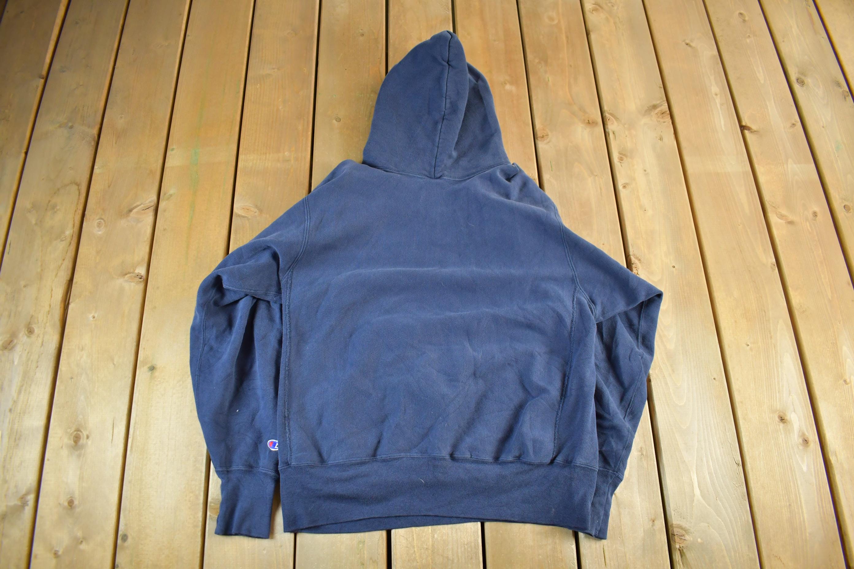 Vintage 90s Champion Reverse Weave Hoodie: USA Made, Men's Large