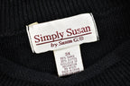 Vintage Autumnal Leaves Embroidered Knit Sweater