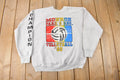 Vintage 1993 Monroe Park & Rec Volleyball Crewneck Sweatshirt Made In USA