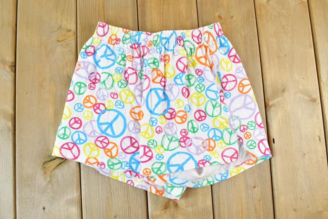 Vintage 1990s Peace Sign Hippie Shorts