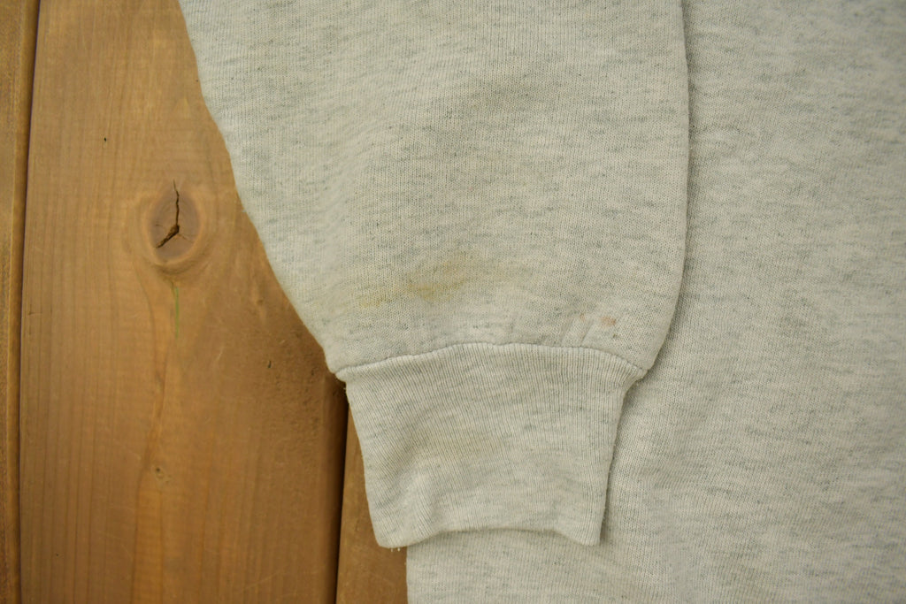 Vintage 1980s Wolf Theme Graphic Raglan Crewneck