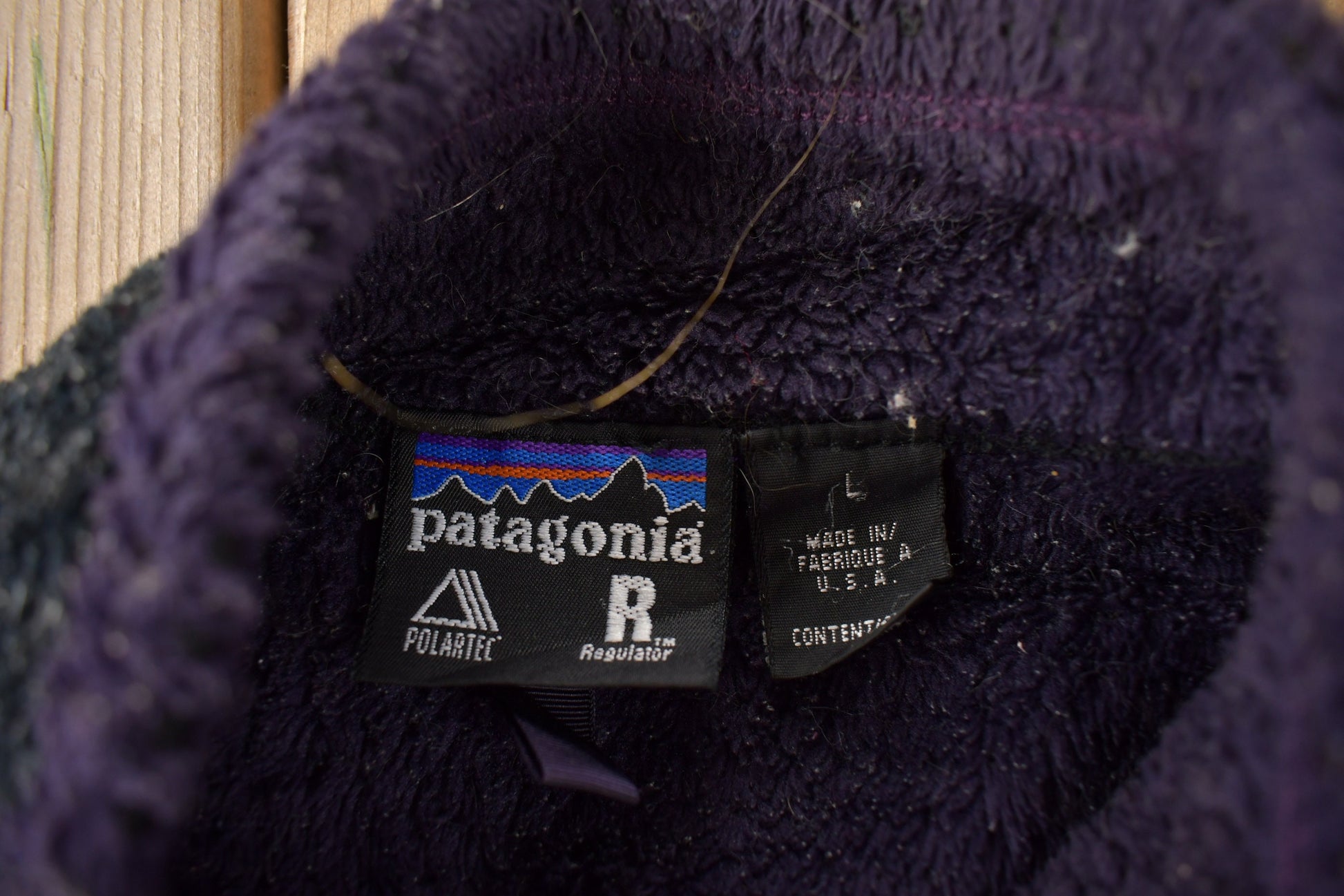 Vintage 2001 Patagonia Black Fleece Vest made In USA Size Large