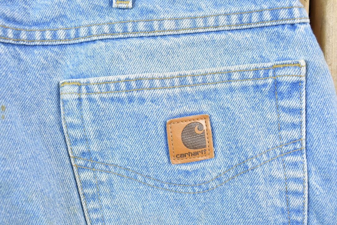 Vintage 1990s Carhartt Denim Work Jeans Size 36 x 30