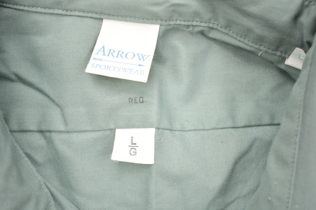 Vintage 1990s Arrow Sportswear Blank Button Up Shirt