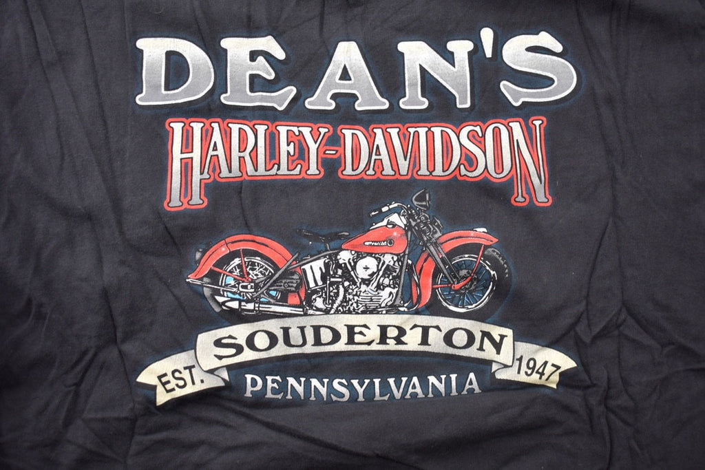 VIntage 2001 Deans Harley Davidson Pennsylvania Graphic T Shirt